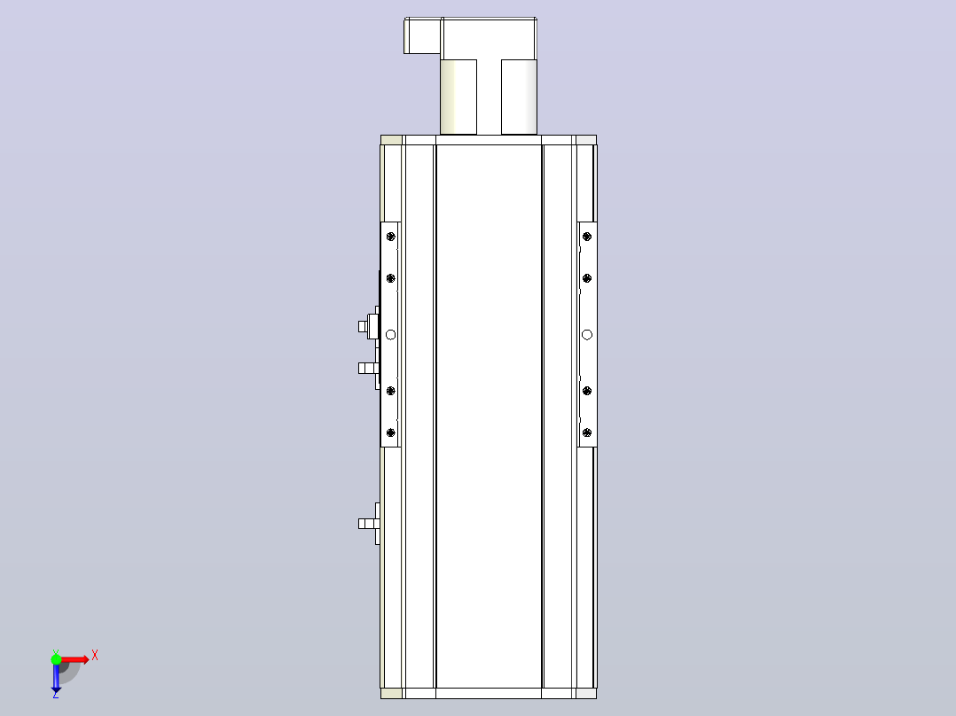 MTH14标准螺杆滑台[MTH14-L#-100-BC-P20-C3]俯视图