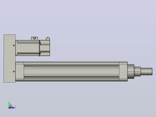 MTE63-250-P-M400W-A-S3 MTE63电动缸 最大负载300kg 400W电机间接安装左视缩略图