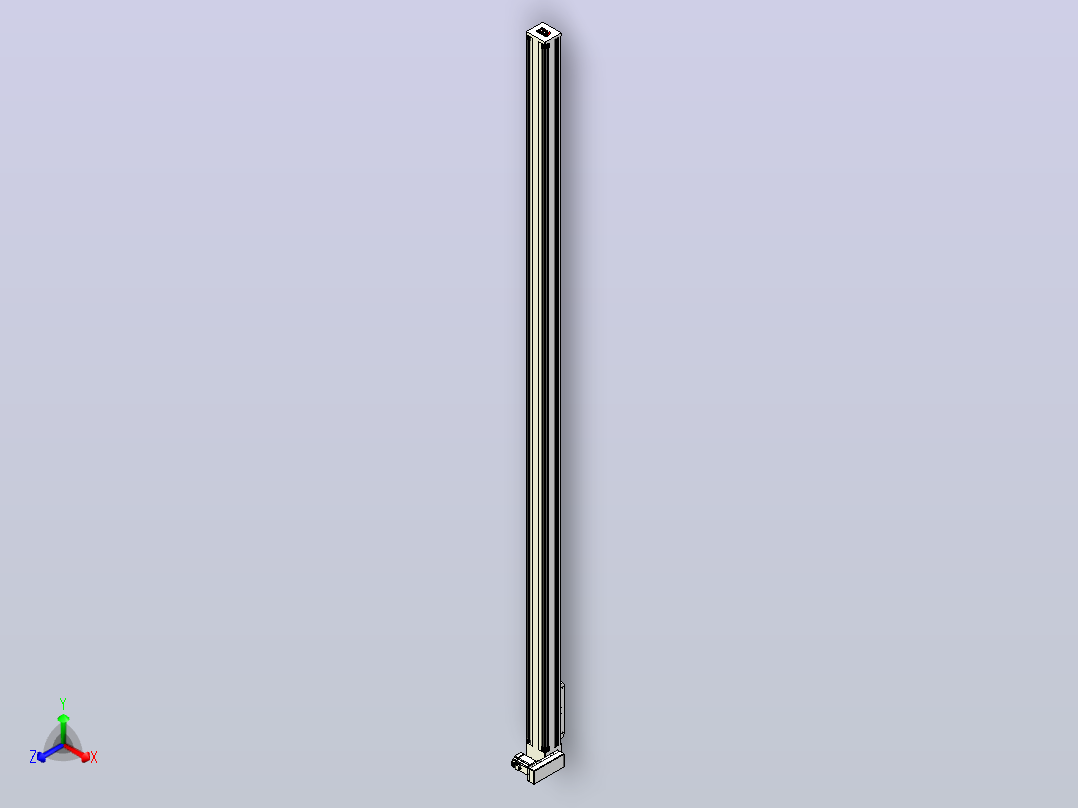 伺服电机集成皮带传动直线执行器TPA-OCB-140-256-L4050-LP-P75-N3主视图