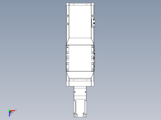 滚珠丝杠直线轴内置导轨TPA-GCR-170-2510C-L200-M-M75-N3俯视缩略图
