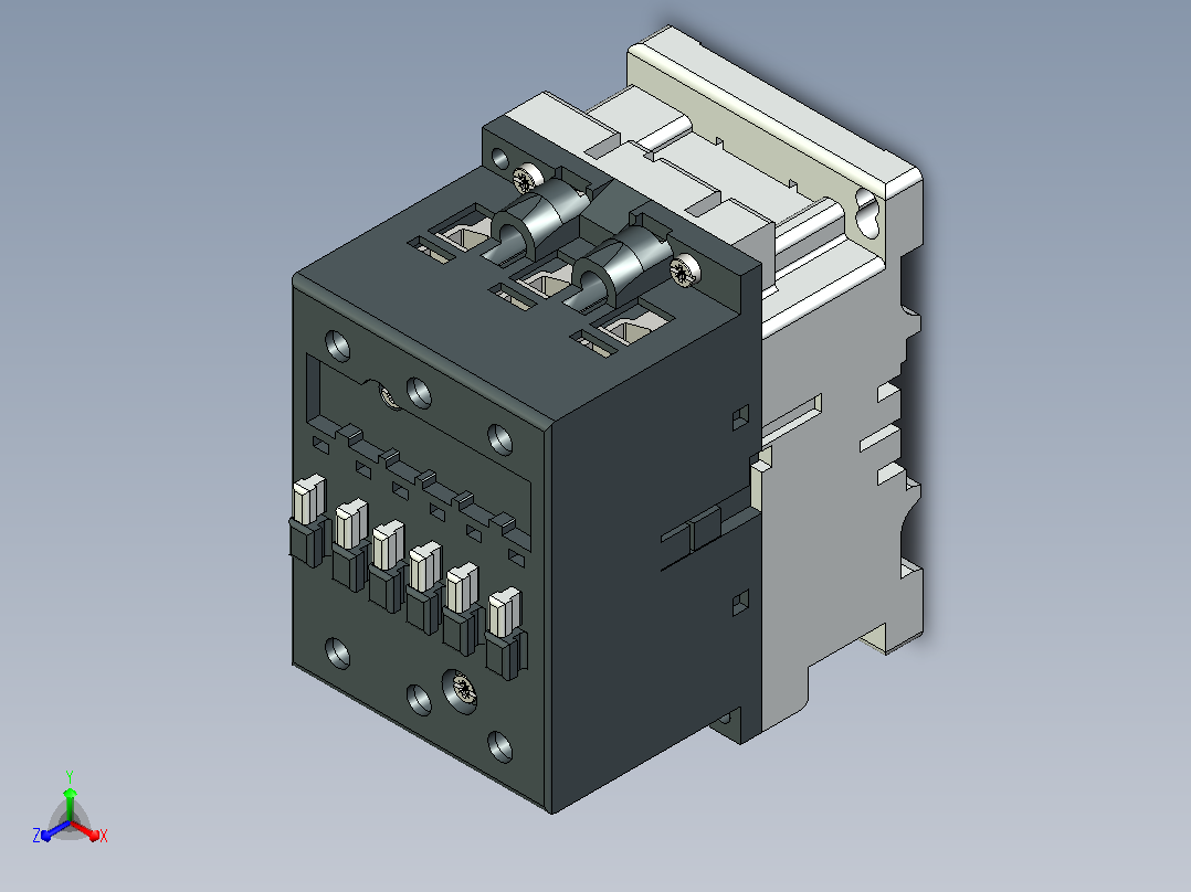 ABB UA 50-30螺纹端子接触器主视图