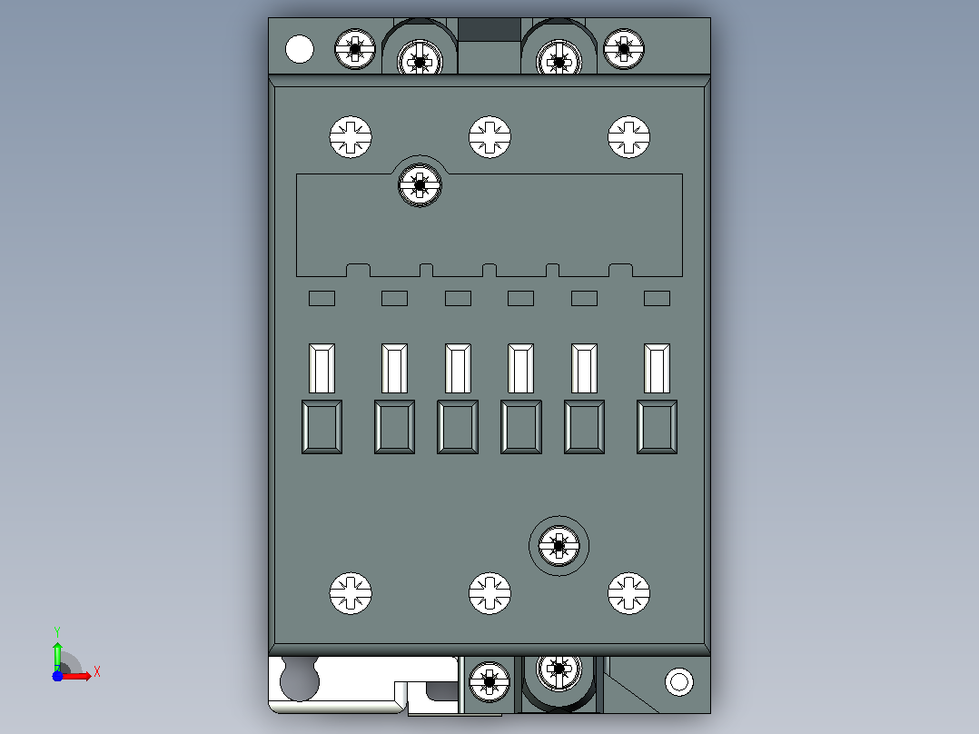 ABB UA 50-30螺纹端子接触器前视图