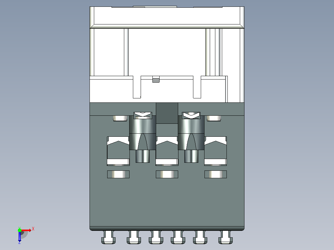 ABB UA 50-30螺纹端子接触器俯视图
