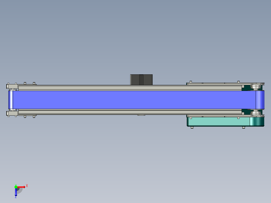 带式输送机布置图MAKITECH_TYPE34_S2PD75х10000俯视图