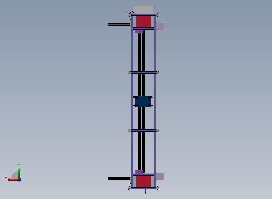 A35-液压冲孔机后视图