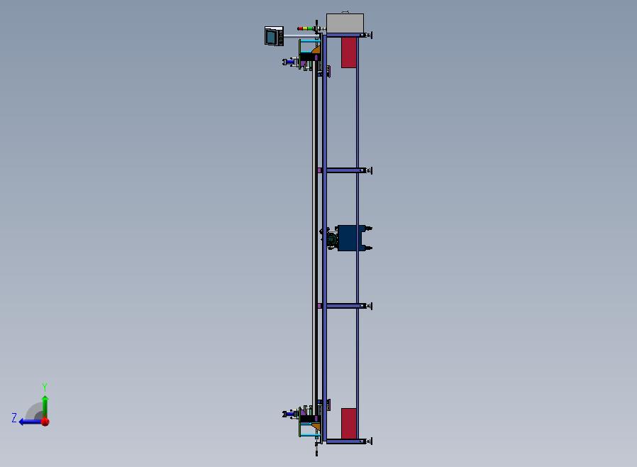 A35-液压冲孔机右视图