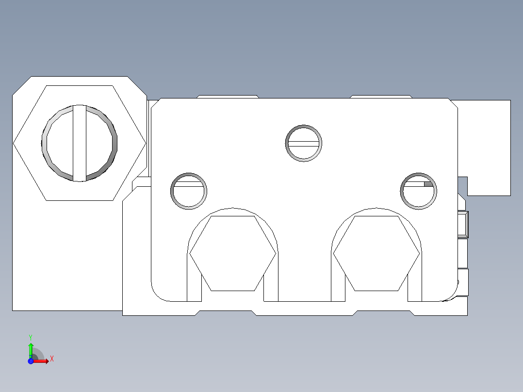 3位装载机构前视图