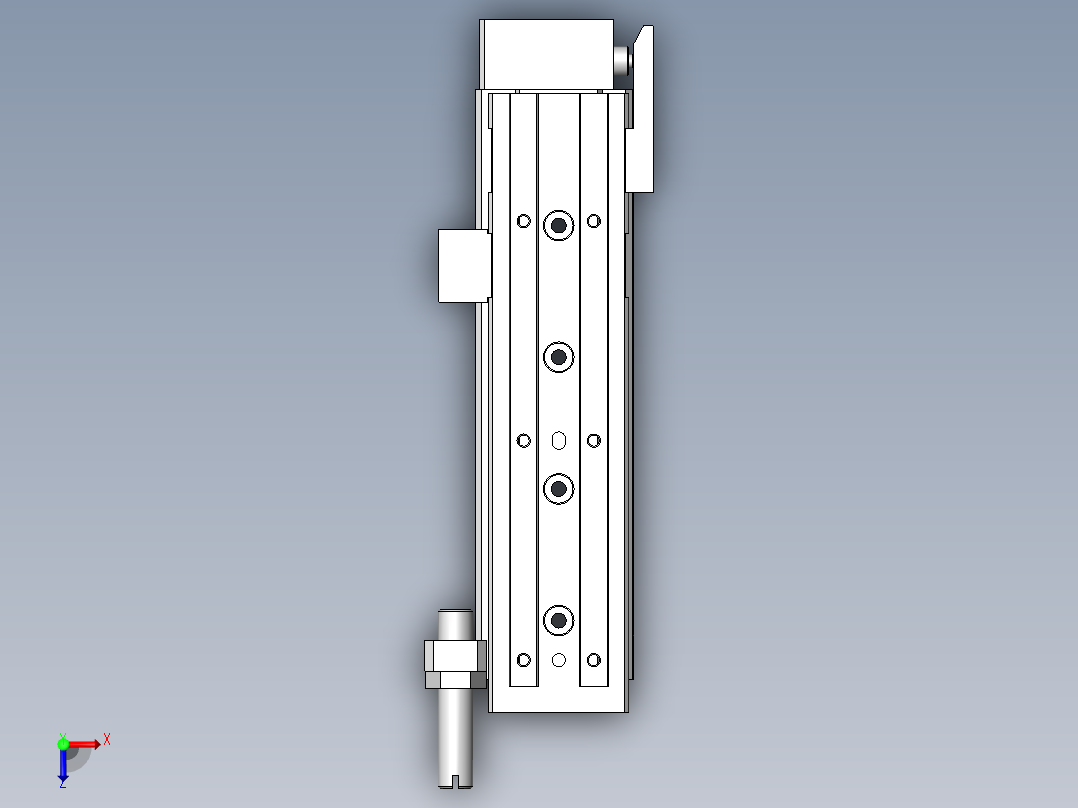 3位装载机构俯视图