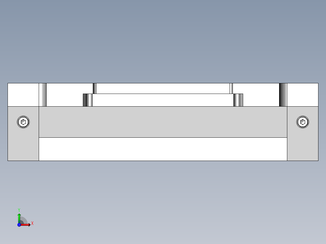 简易夹紧夹具前视图