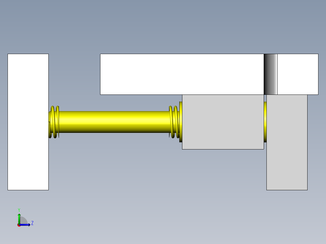 简易夹紧夹具左视图