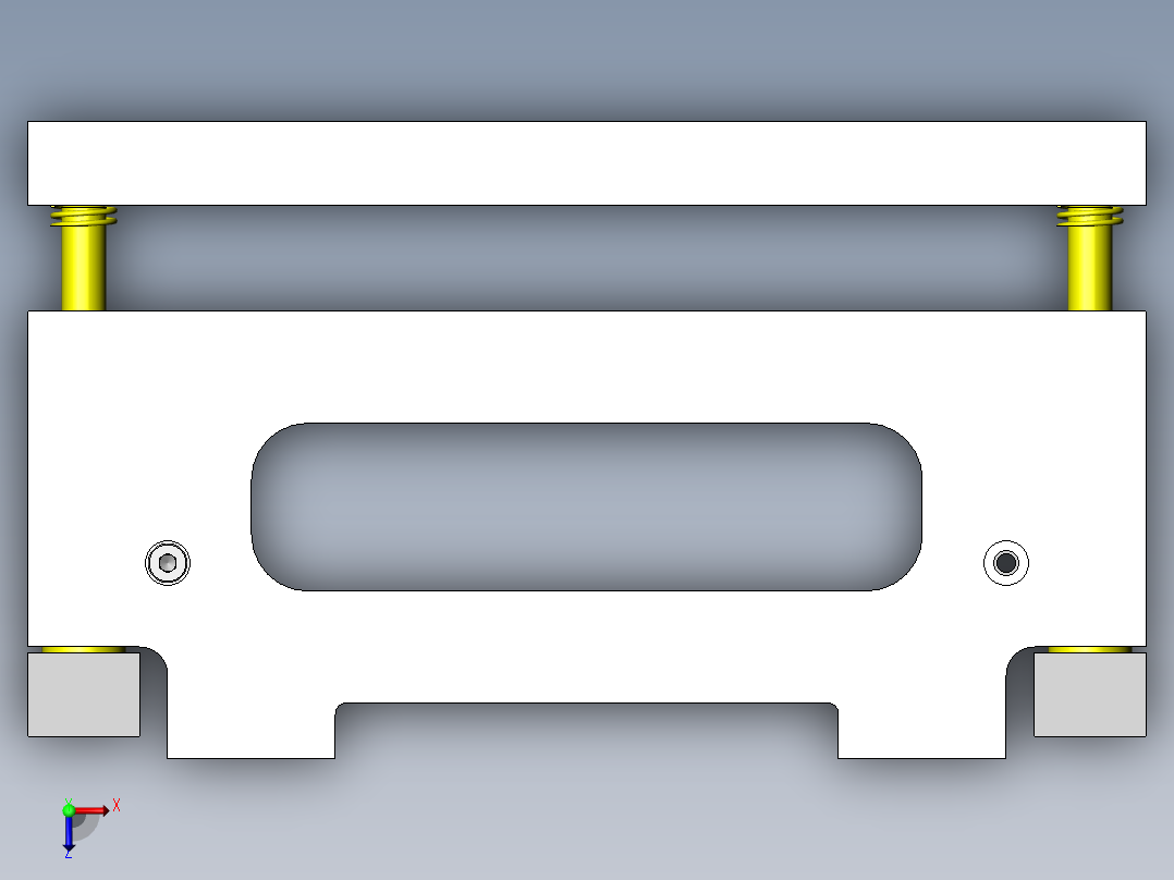 简易夹紧夹具俯视图