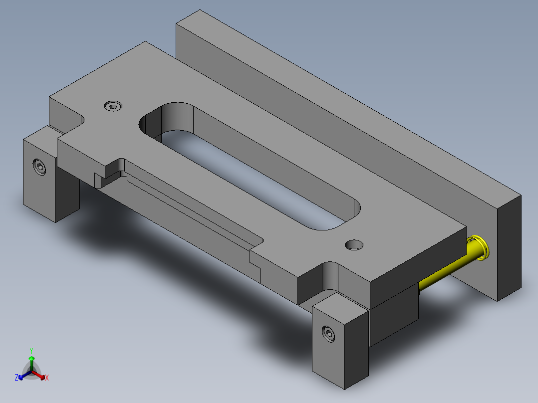 简易夹紧夹具正等轴测图
