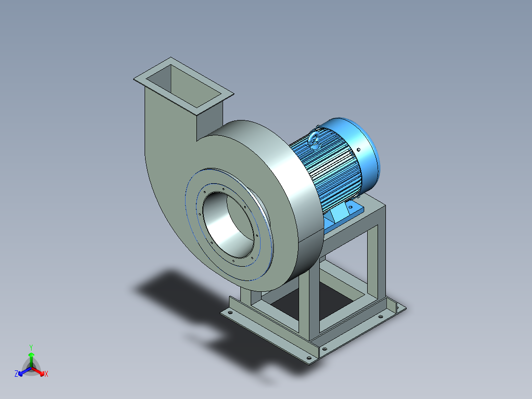 DMC24脉冲除尘器含（CAD+bom）caxa主视图