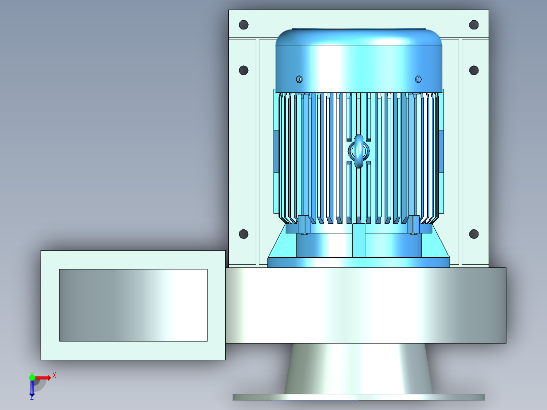 DMC24脉冲除尘器含（CAD+bom）caxa俯视图