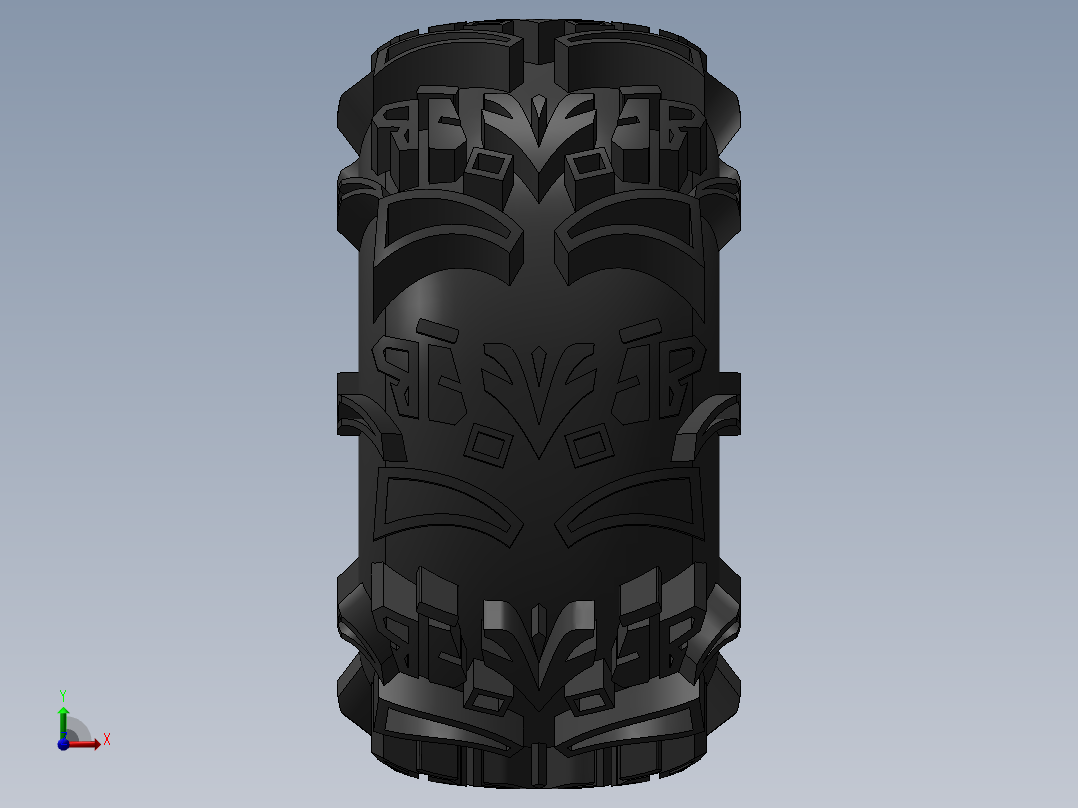 轮胎3D模型左视图