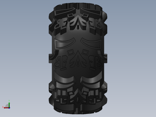 轮胎3D模型右视缩略图
