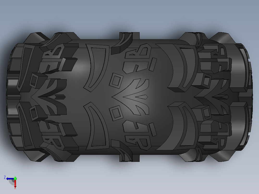 轮胎3D模型俯视图