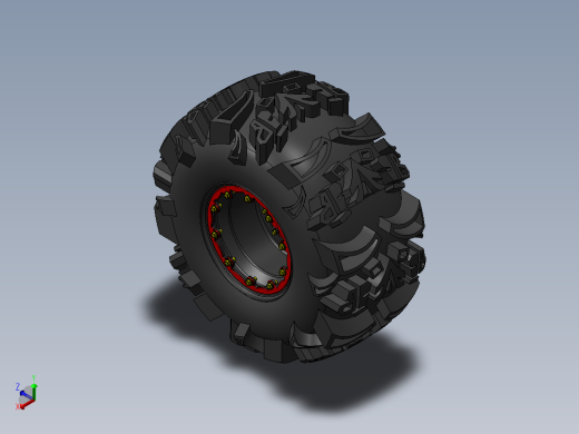 轮胎3D模型正等轴测缩略图