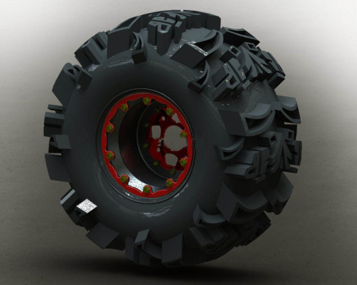 轮胎3D模型缩略图