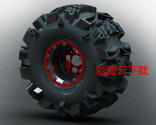 轮胎3D模型缩略图