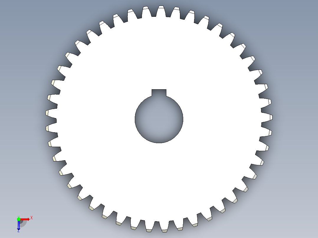 齿轮俯视图