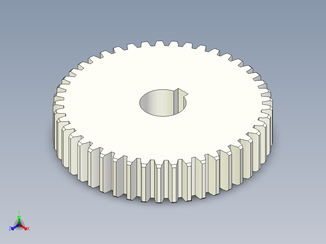 齿轮正等轴测图