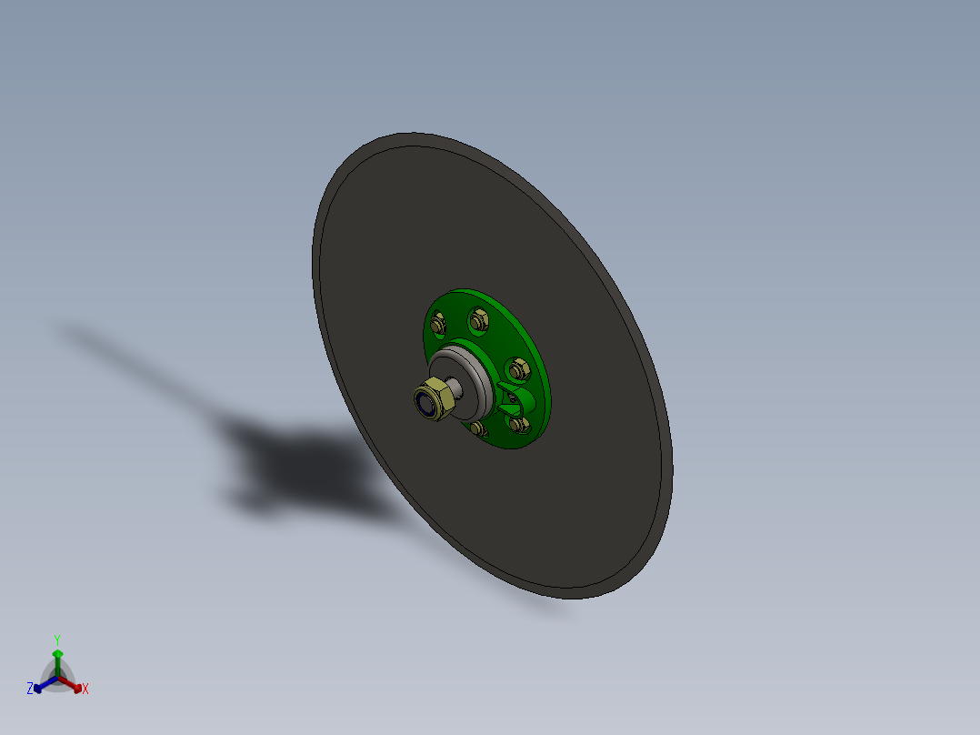 切割机正等轴测图