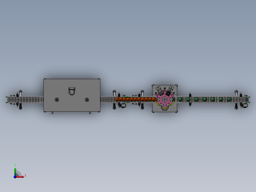 B02-Filling and Capping Machine灌装机3D数模图纸 STP格式前视缩略图