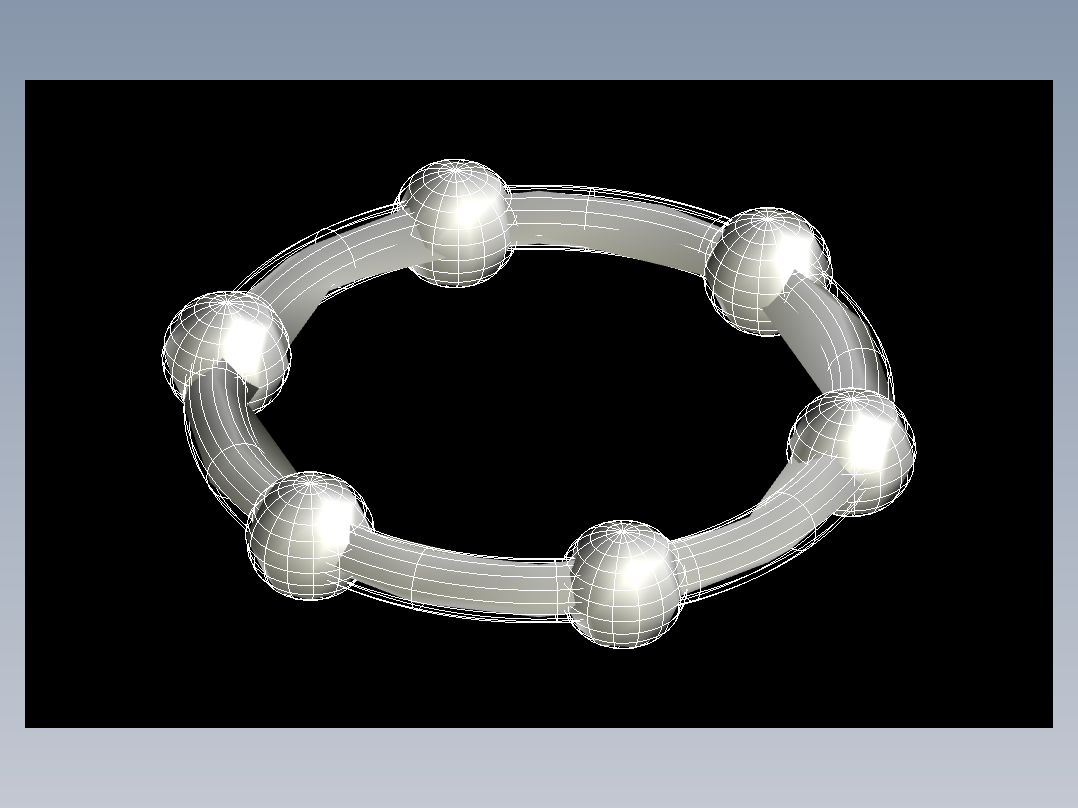 CAD格式机械制图二维100例练习-57 珠环模型