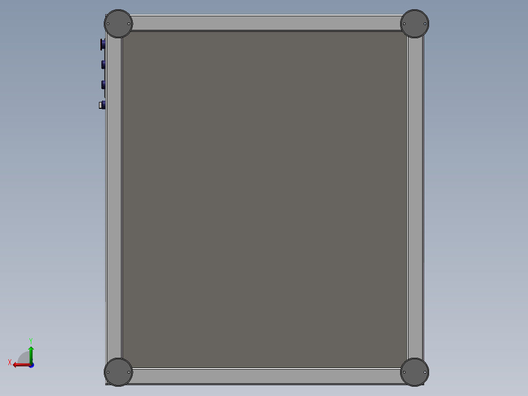 非标三轴伺服自动分选送料机后视图