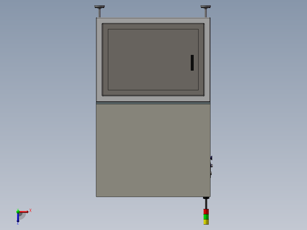 非标三轴伺服自动分选送料机俯视图
