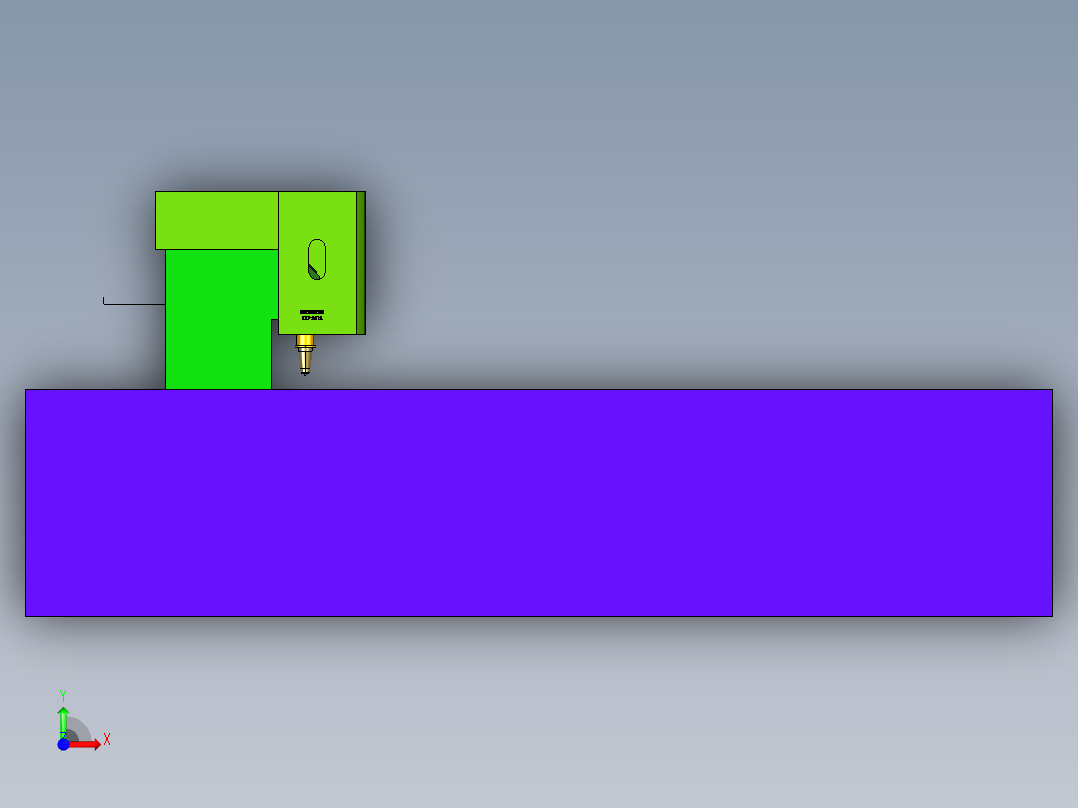 单平台加厚金属割板机前视图