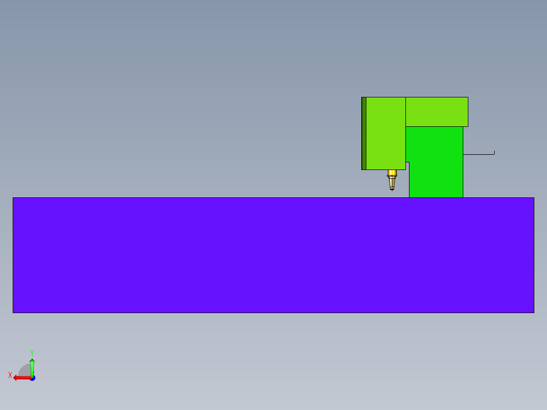 单平台加厚金属割板机后视图