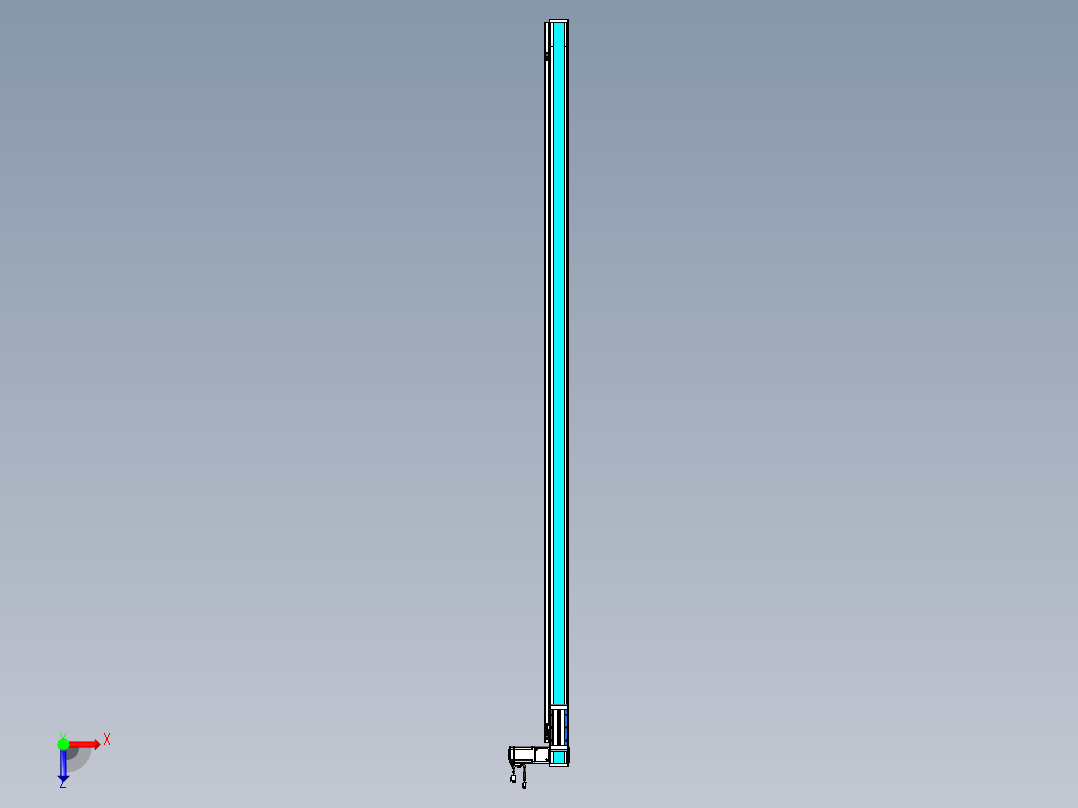 威洛博LB.GB同步带传动--欧规系列LB6A-L130-S2350-BR俯视图