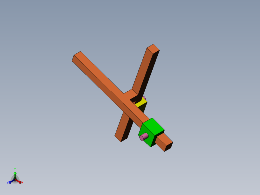 双转块机构正等轴测缩略图