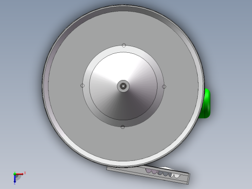 旋转理盖机设计模型俯视缩略图