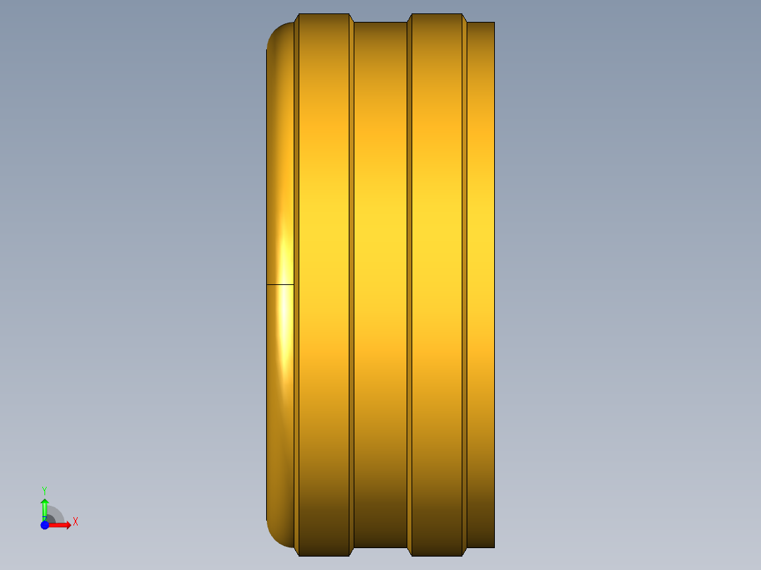 水管接头Hose Cap Nut 96GH-12前视图