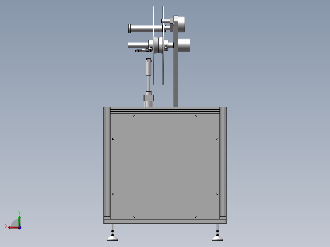 自动贴标机后视图