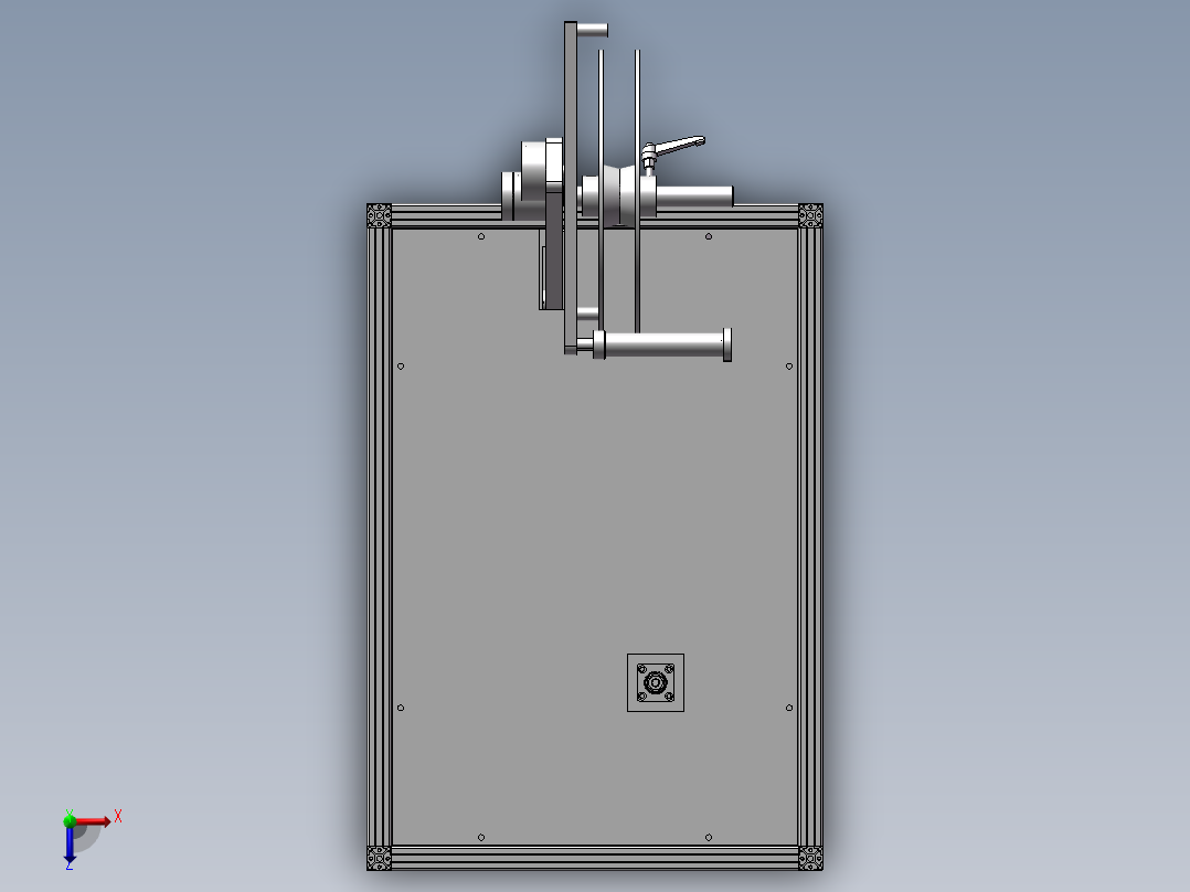 自动贴标机俯视图