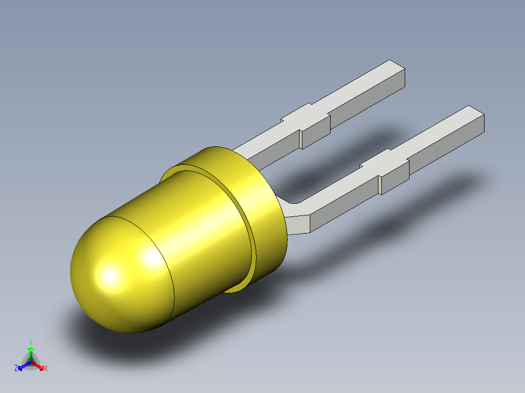 光电元件封装-L-934YD主视图