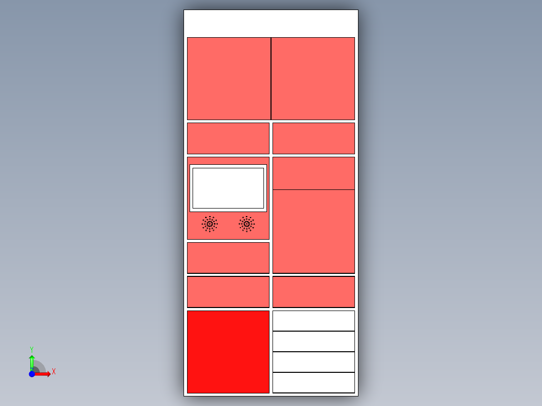 特大号桌子前视图