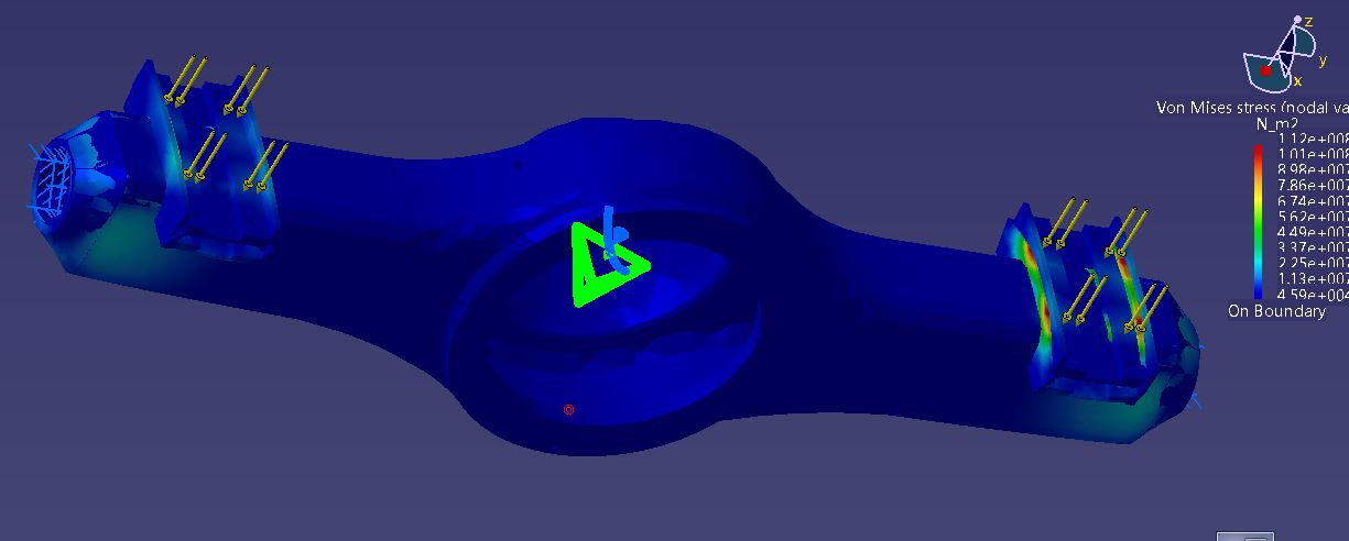 某后轮驱动商用车非断开式驱动桥设计和有限元分析【含三维catia+CAD图+文档】