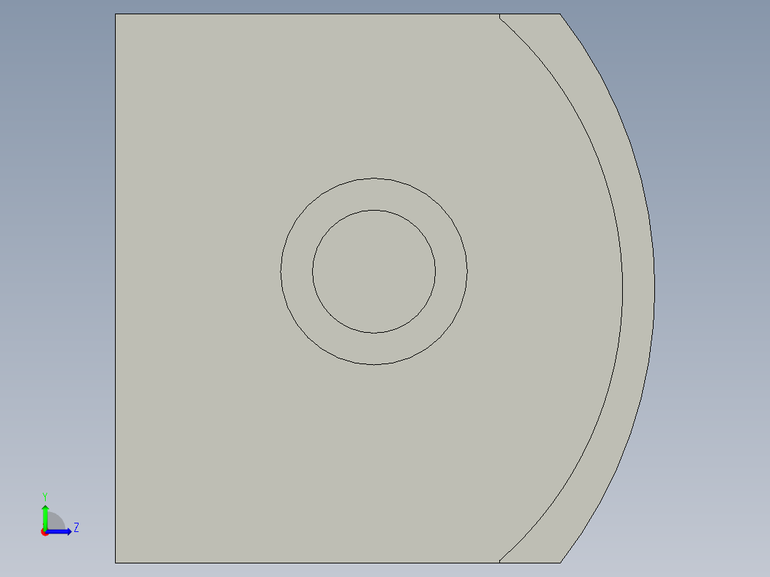 汽车空调压缩机--2--stp左视图