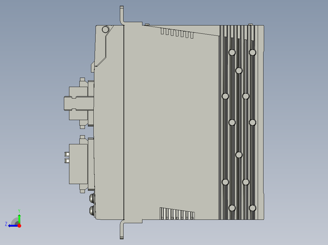 MADKT1107E伺服控制器右视图
