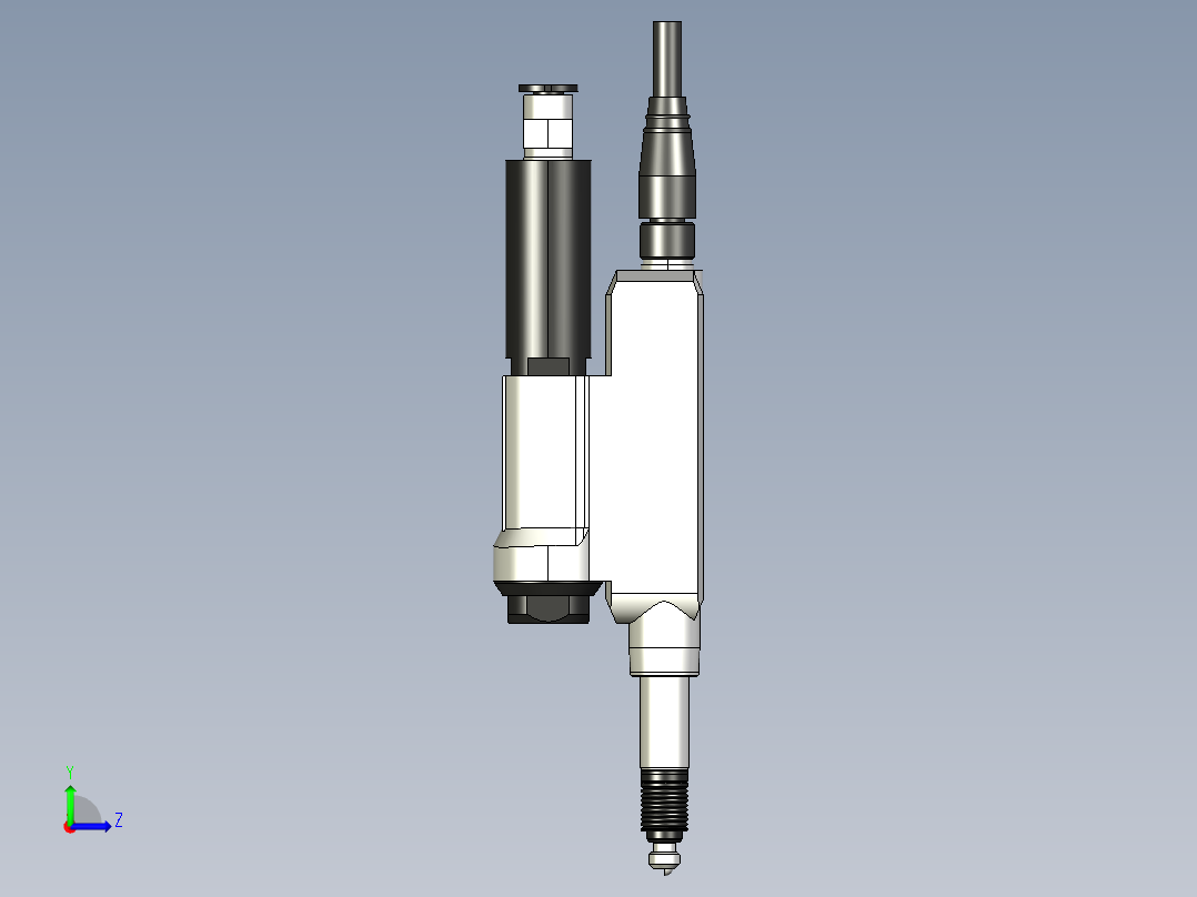 基恩士GT2-A12(K)_kc图纸模型左视图