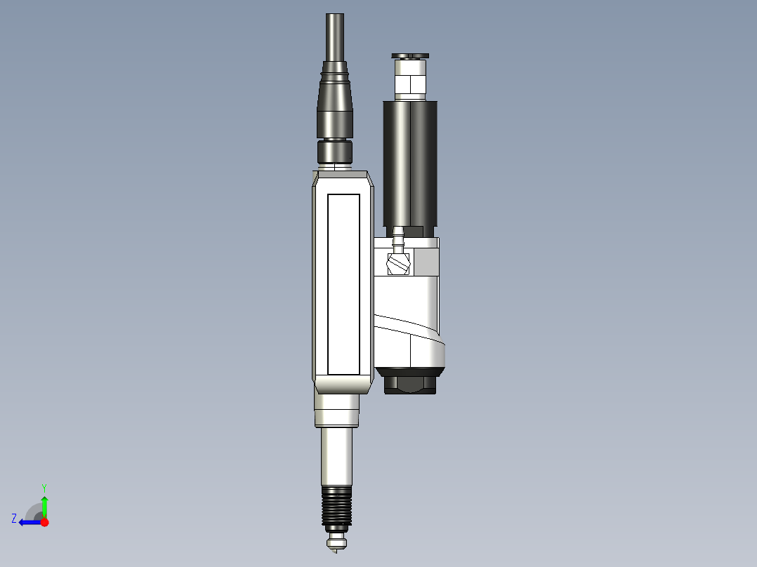 基恩士GT2-A12(K)_kc图纸模型右视图