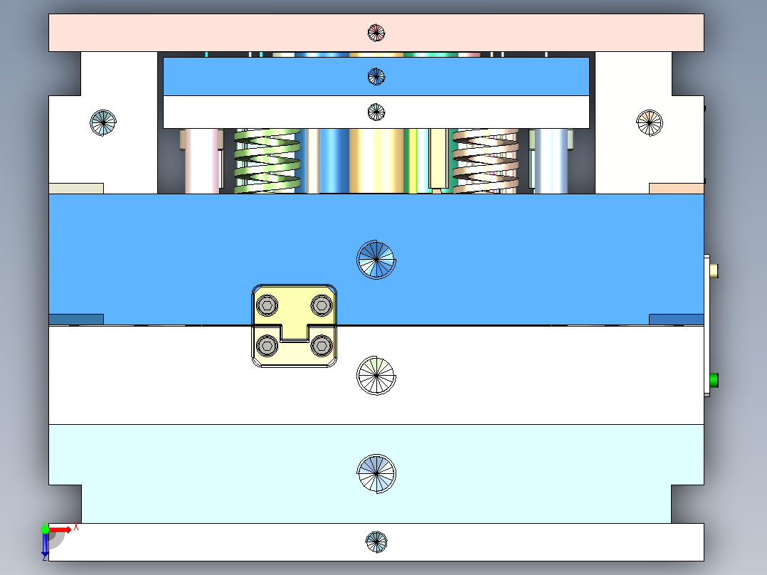 消毒器面盖（热流道）俯视图