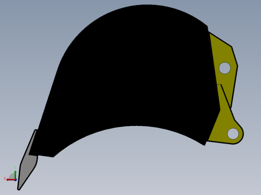 挖掘机铲斗后视缩略图