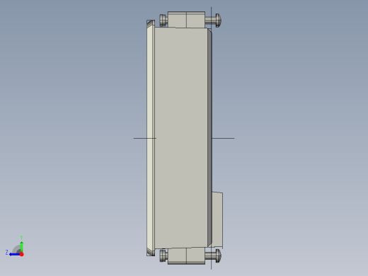基恩士LK-HD1001_kc图纸模型右视缩略图