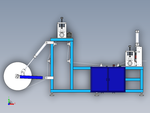 布料裁切机设计前视缩略图